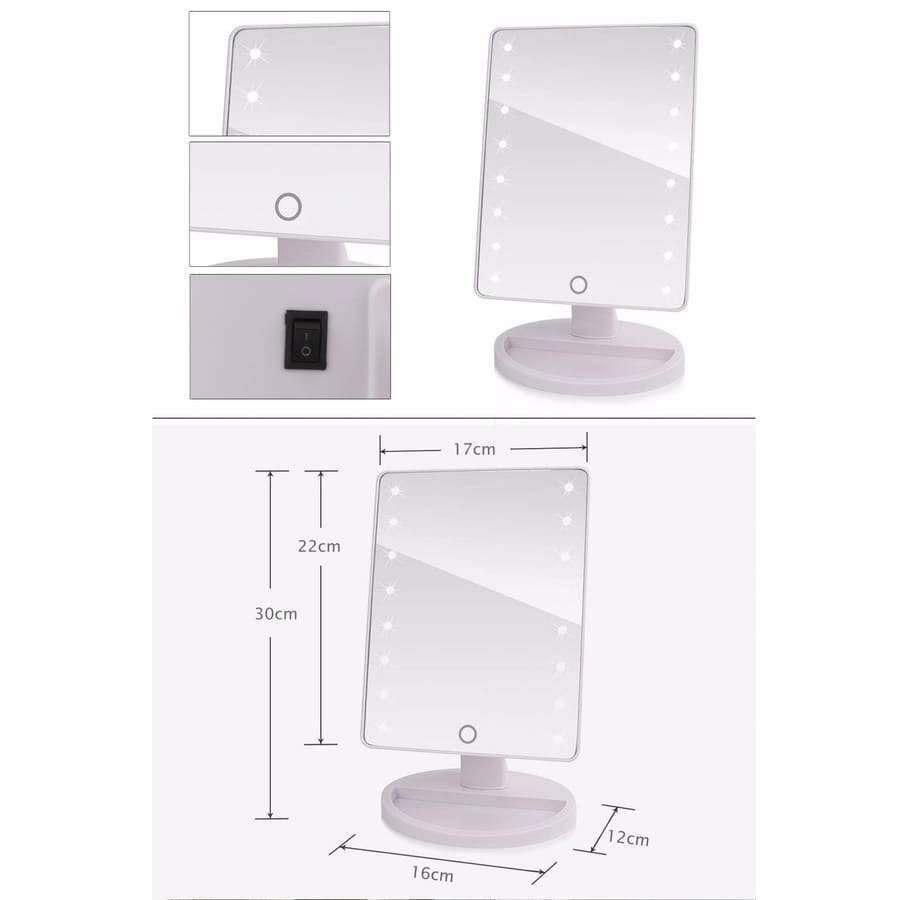 Ogledalo za šminkanje sa LED rasvjetom