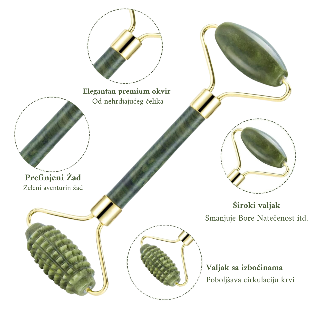 4 u 1 Gua Sha set za zatezanje lica